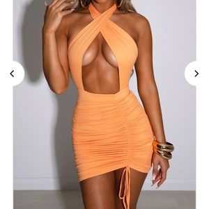 Babyboo Fashion - NWT - Margarita Mini Dress - Tangerine - Size XS